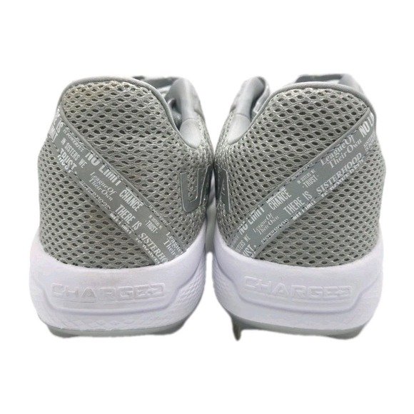 Under Armour UA Glyde 2‎ MT Metal Softball Cleats Grey US Size 8.5 - Picture 5 of 6